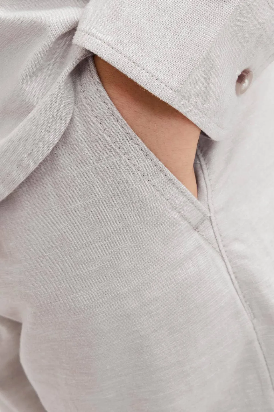Jack & Jones relaxed fit casual broek lichtgrijs, foto 5