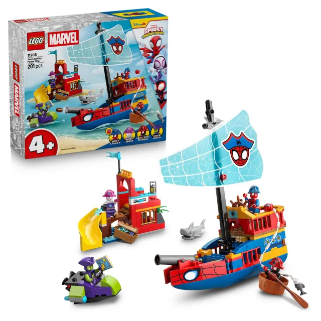 Lego Marvel Spidey en Zijn Geweldige Vriendjes Team Spidey Piratenschip Set 11208