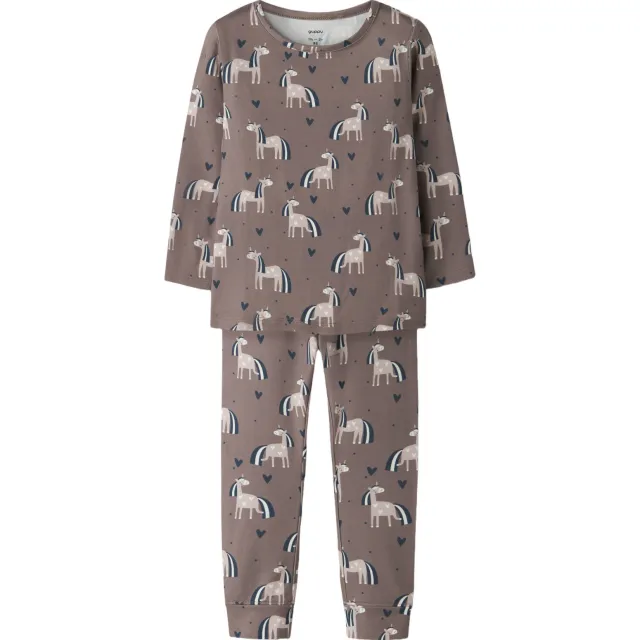 GUPPY MINI pyjama met print taupe, foto 2
