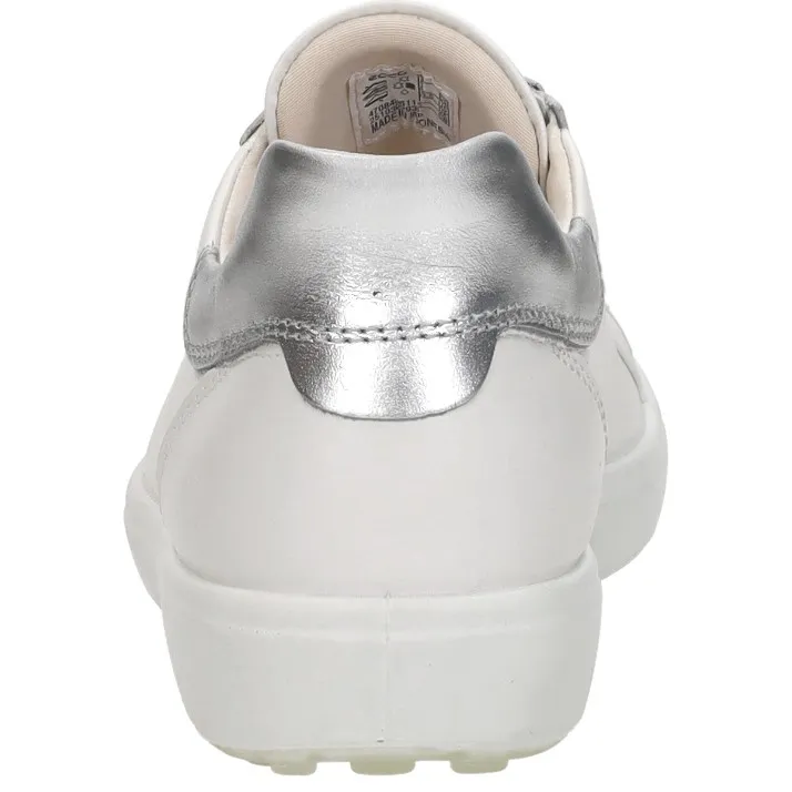 Ecco Soft 7 Easy Slip Lace lage sneaker wit, foto 4