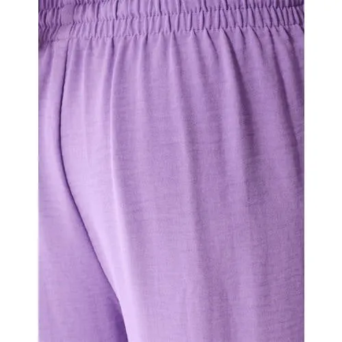 Shoeby high waist casual broek paars met textuur, foto 5