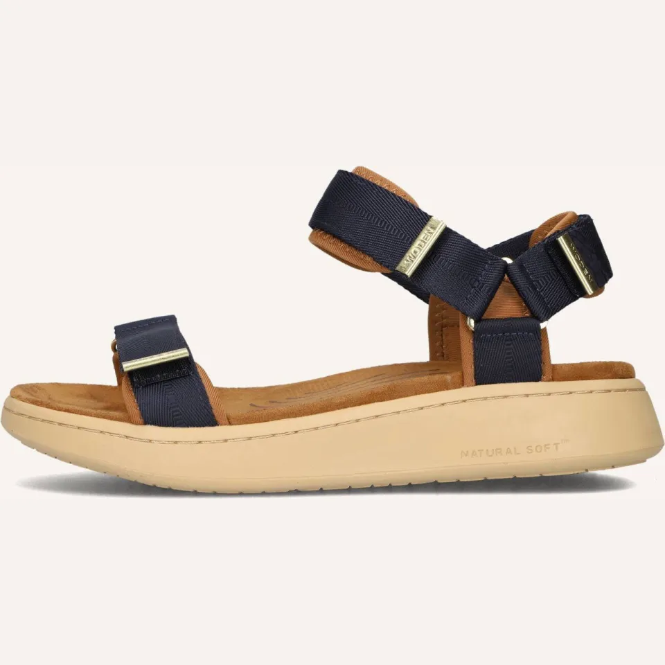 Woden Sandalen Line Blauw, foto 5
