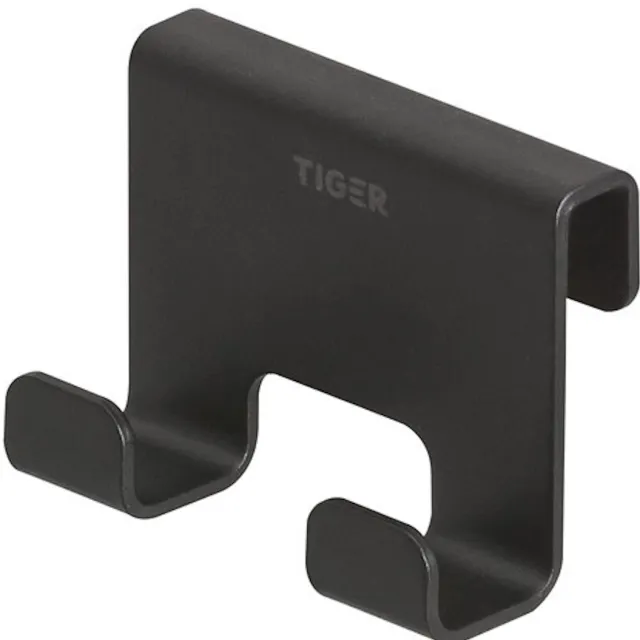 Tiger Handdoekhaak Voor Douchecabine Tiger Caddy 6-8 mm Zwart