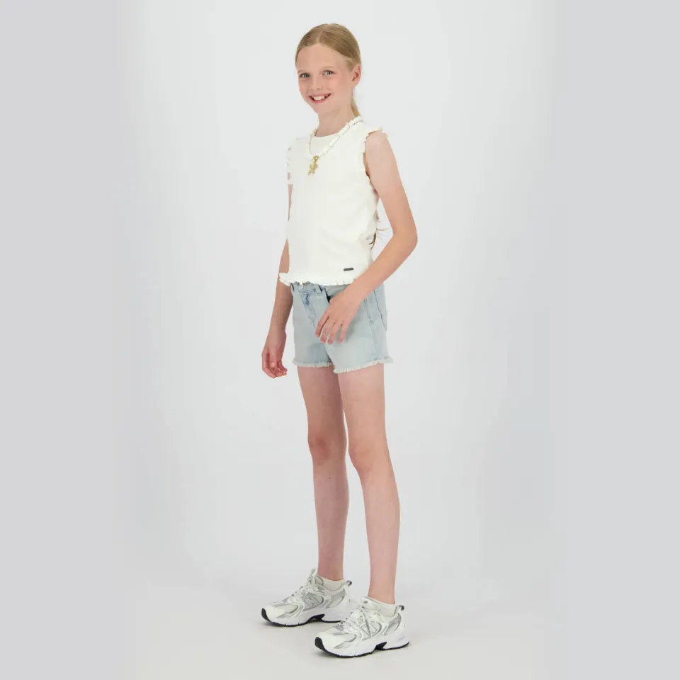 Raizzed Louisiana jeansshort lichtblauw light blue stone, foto 4