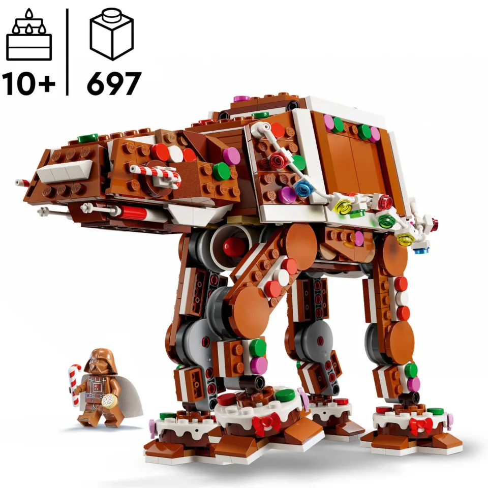 Lego Seasons and Occasions Star Wars Peperkoek AT-AT Walker Kerst Bouwpakket voor Kinderen 40806, foto 3