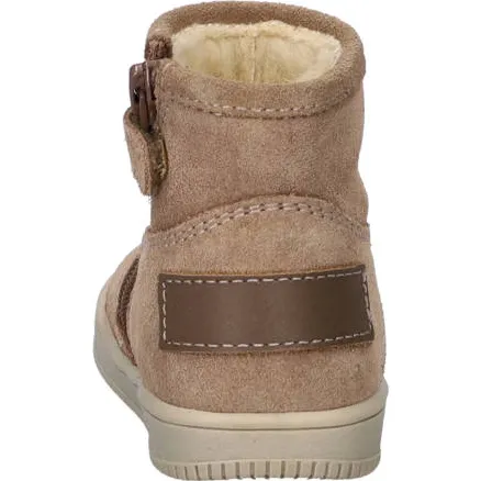 Nelson Kids gevoerde suède enkelboots beige, foto 3
