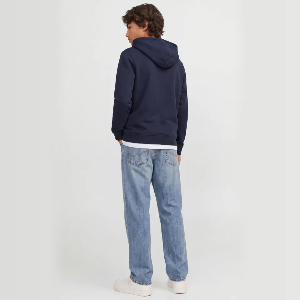 Jack & Jones JUNIOR hoodie met logo - donkerblauw, foto 5