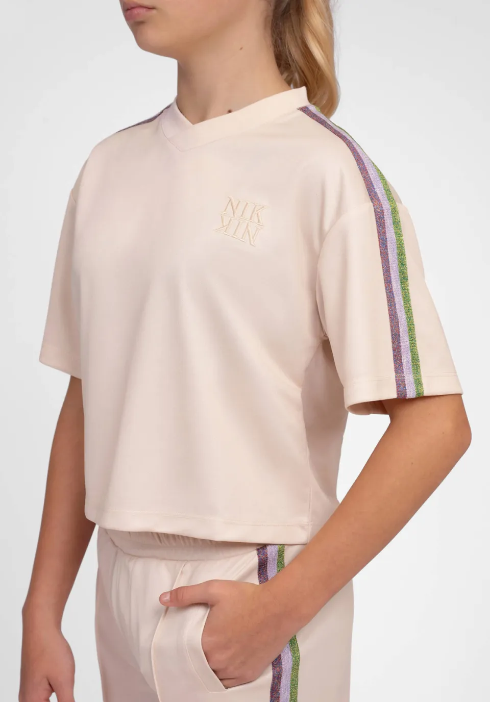 Nik & Nik boxy T-shirt beige, foto 6