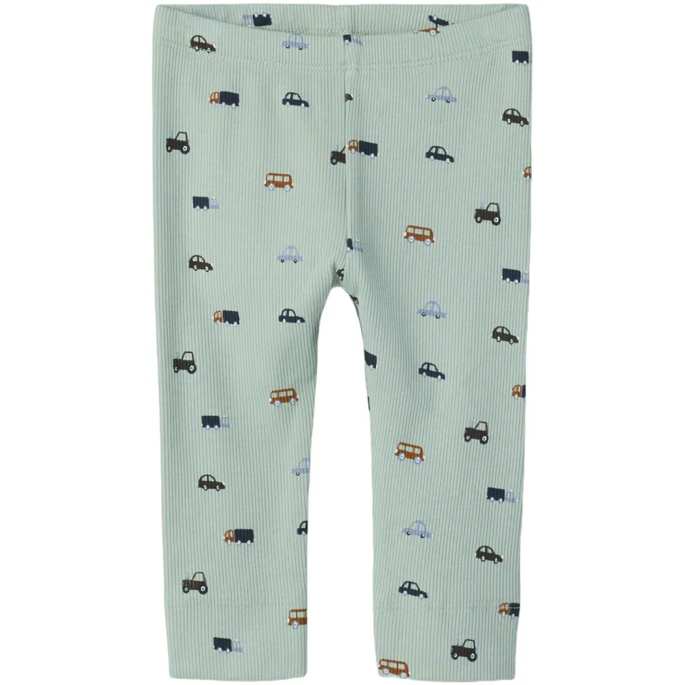 NAME IT BABY legging met print groen