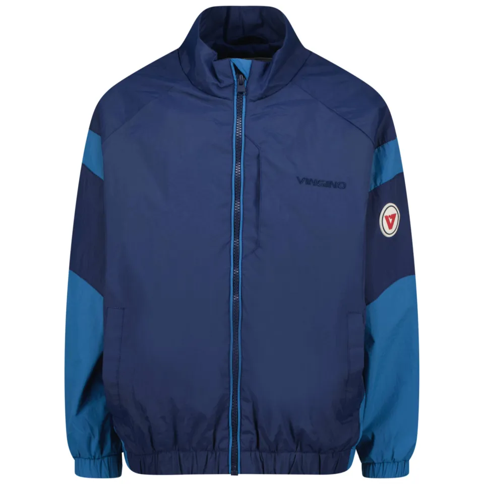 Vingino tussenjas donkerblauw met opstaande kraag donkerblauw/blauw, foto 3