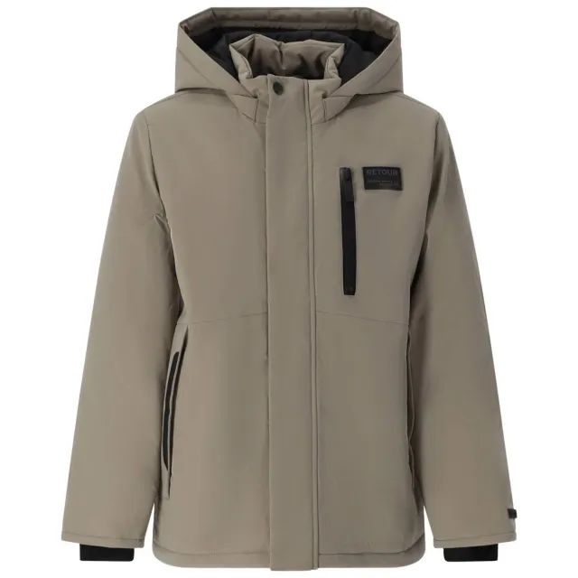 Retour Jeans Ebbe winterjas grijs