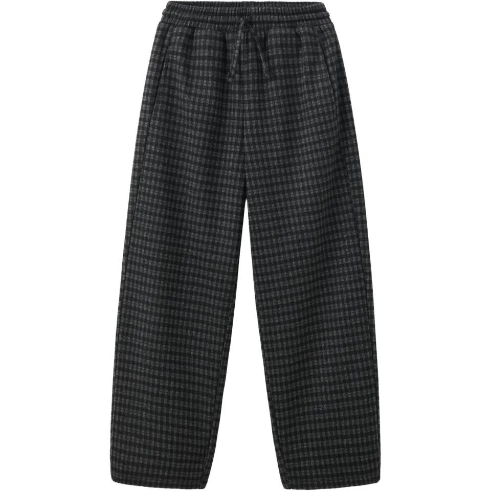 Mango Kids geruite joggingbroek - antraciet, foto 2