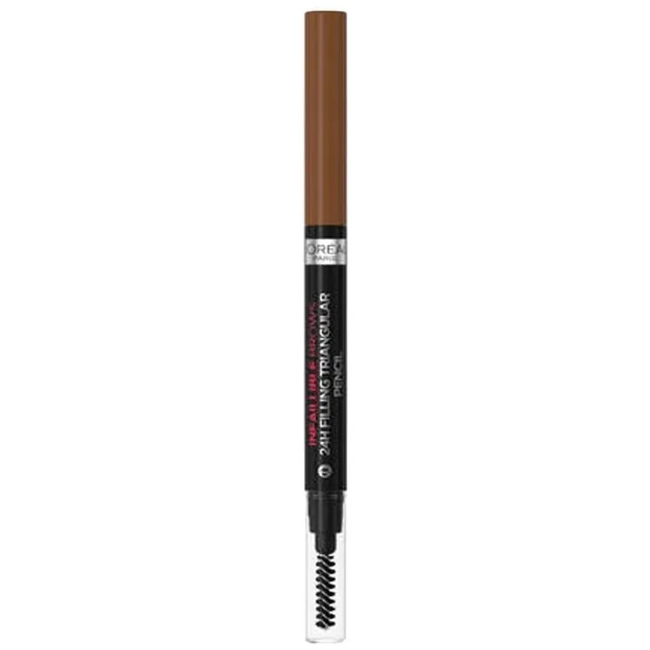L'oréal Infaillible 24H Filling Triangular wenkbrauwpotlood 6.0 Auburn bruin, foto 2