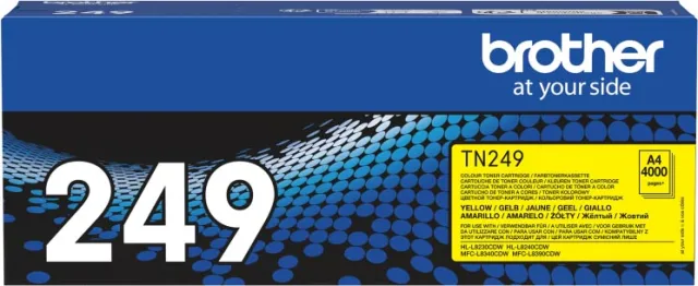Brother TN-249Y Yellow Toner Cartridge Kleurloos