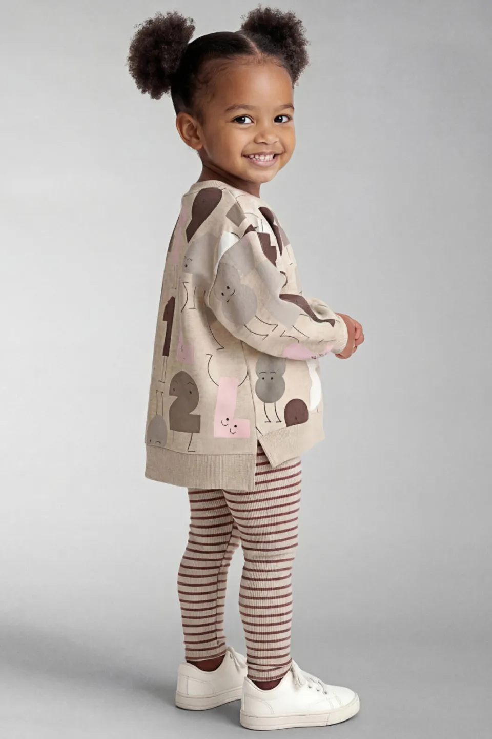 NAME IT MINI sweater met print - beige, foto 6
