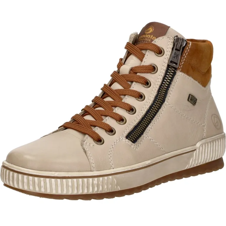 Remonte veterschoenen hoog gebroken wit, foto 3