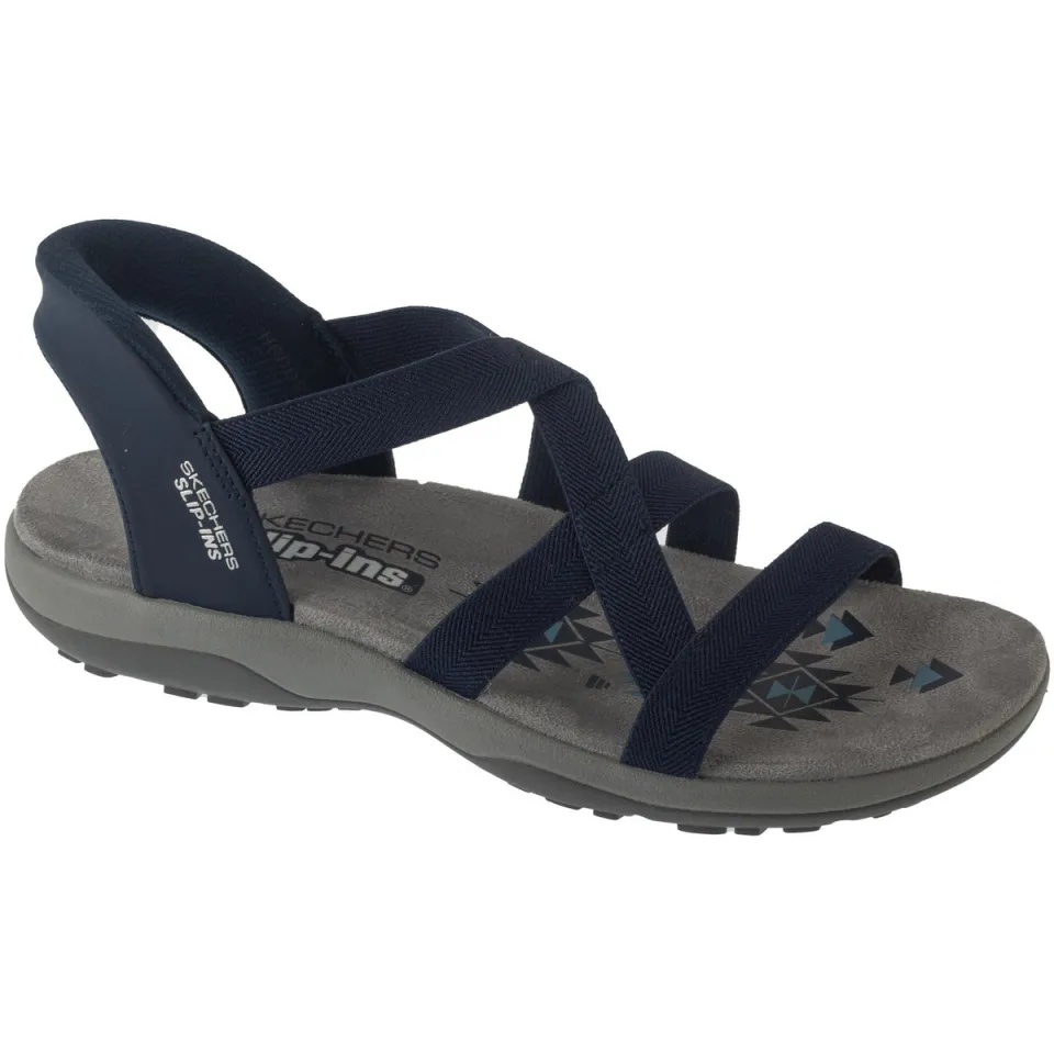 Skechers Slip-Ins Reggae Slim sandalen blauw, foto 2