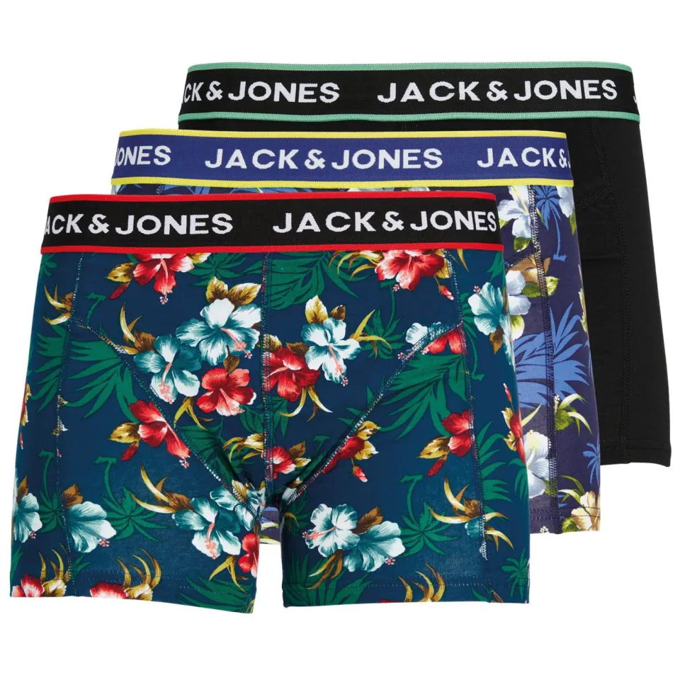 Jack & Jones JACFLOWER boxershorts 3-pack blauw, foto 2