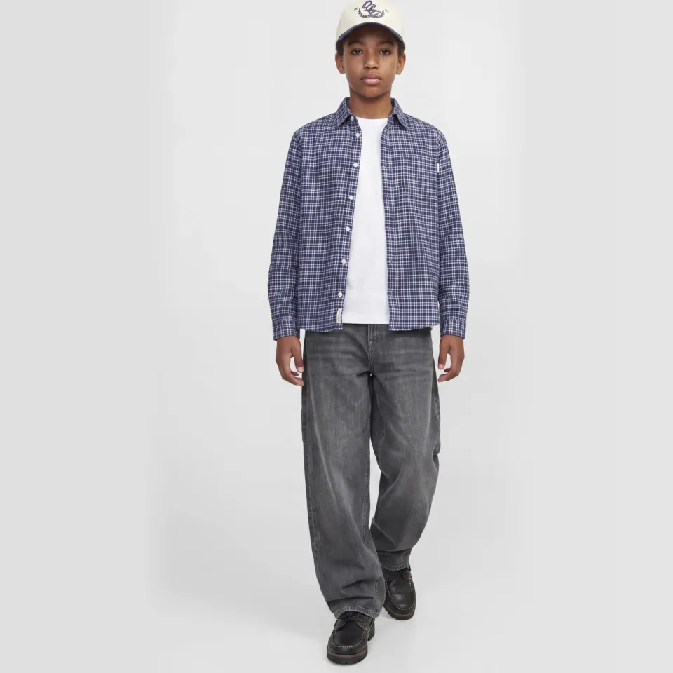 Jack & Jones JUNIOR JJIALEX regular fit jeans - grijs Grey denim