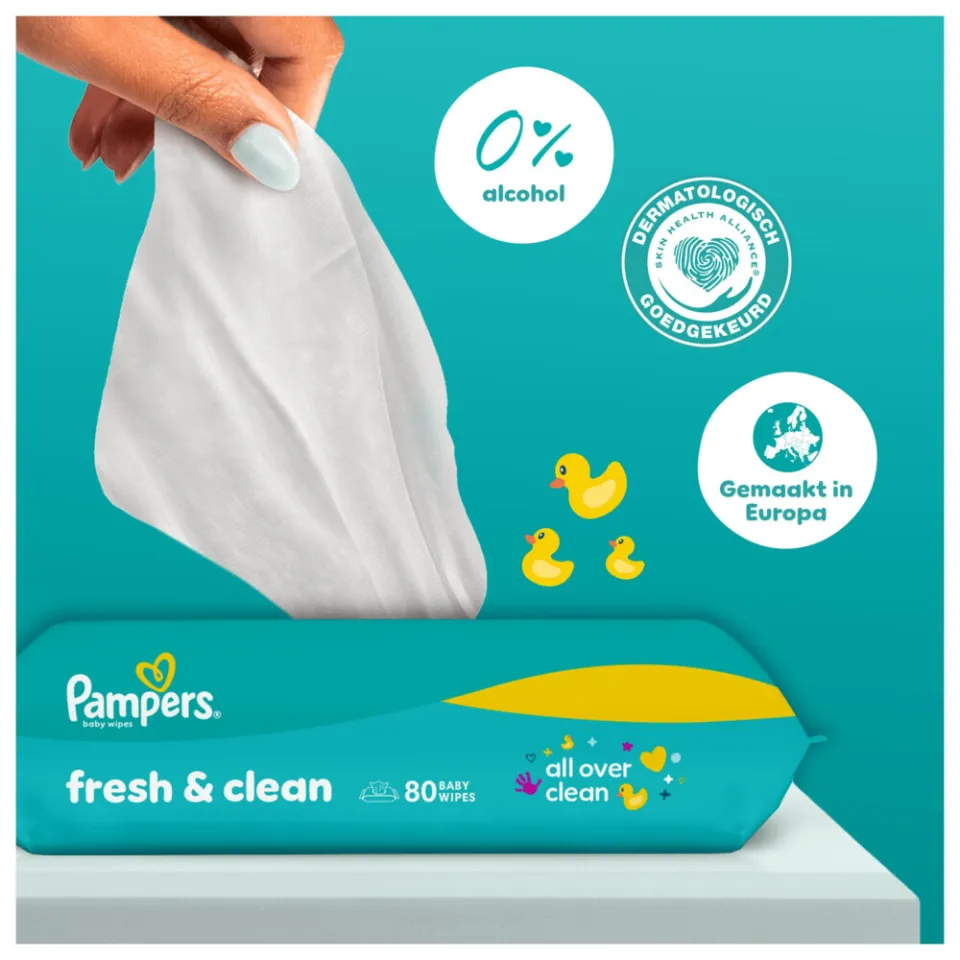 Pampers Fresh & Clean billendoekjes, foto 8
