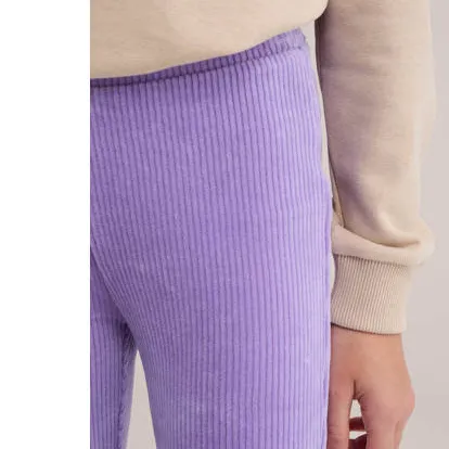 WE Fashion fluwelen flared broek paars, foto 4