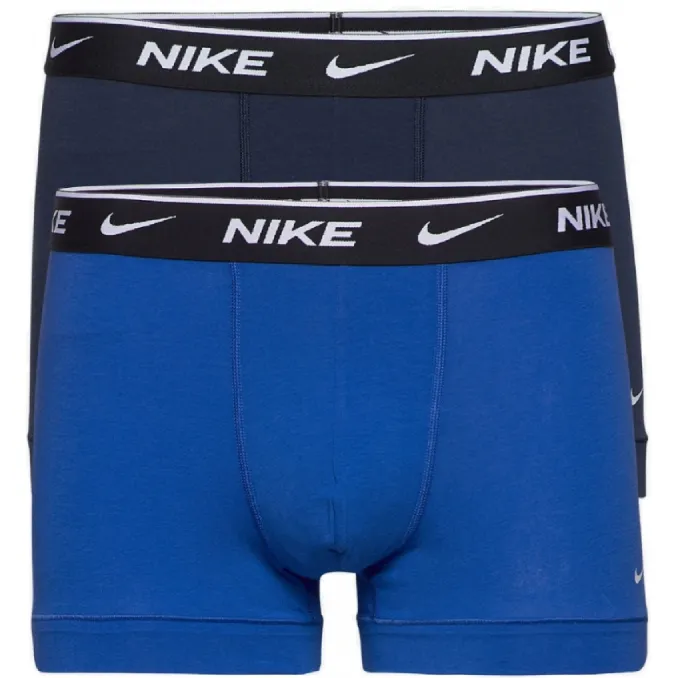 Nike Everyday Cotton Stretch 2-pack boxershorts blauw