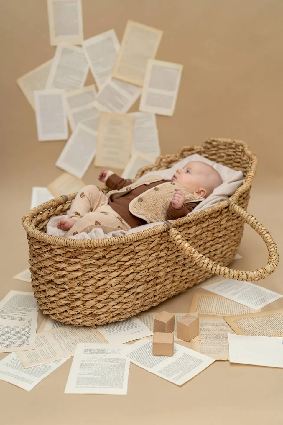 A Tiny Story teddy gilet - lichtbruin, foto 4