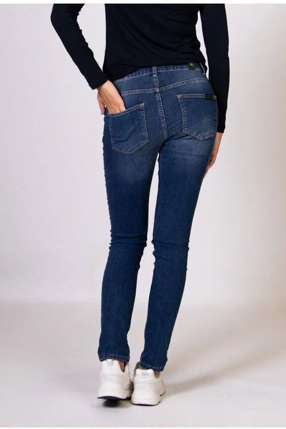 LOVE2WAIT low waist zwangerschaps skinny jeans stone wash, foto 3