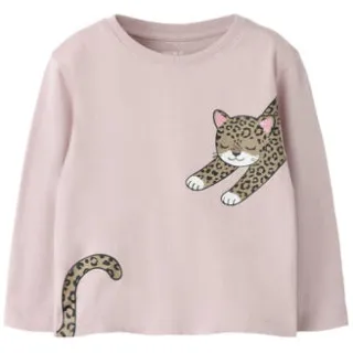 NAME IT MINI longsleeve met print lichtroze
