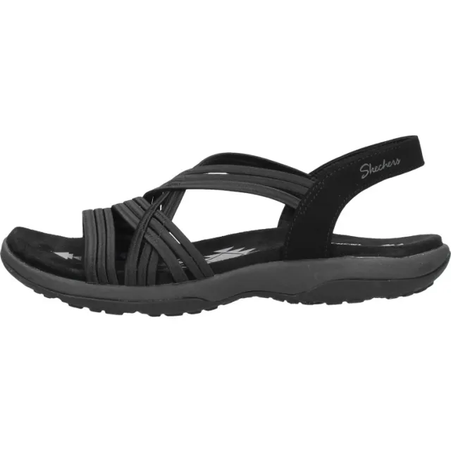 Skechers Reggae Slim Simply Stretch sandalen zwart