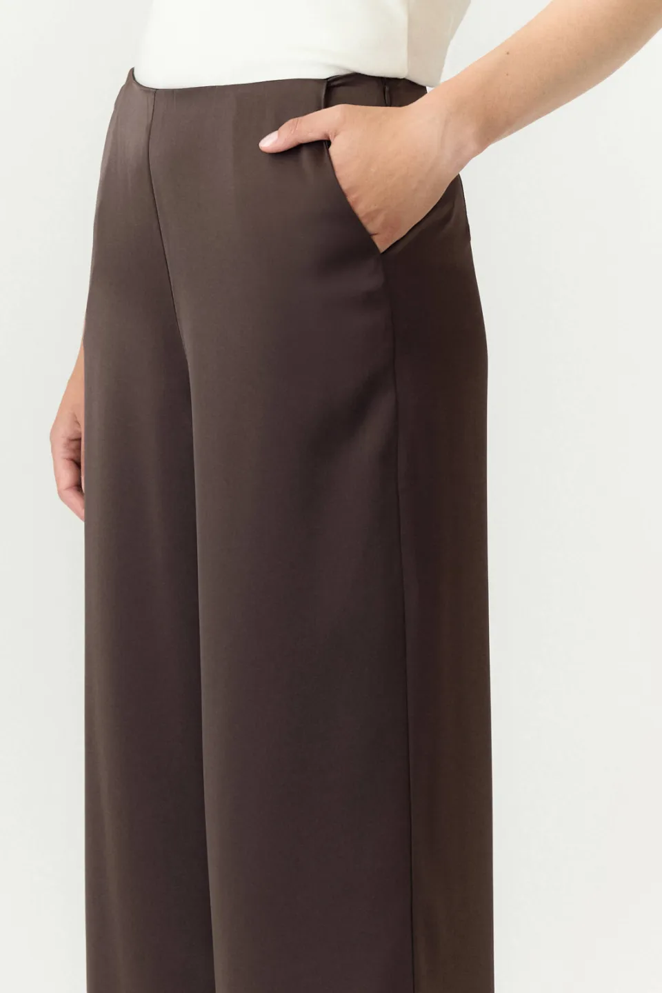 Yas regular fit casual broek - bruin, foto 6