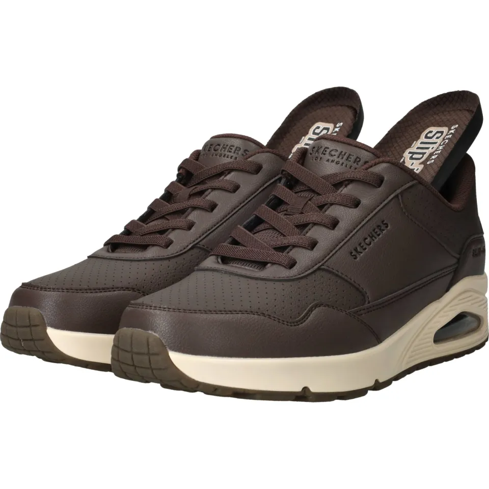 Skechers Slip-Ins Uno Banksia sneaker bruin, foto 5