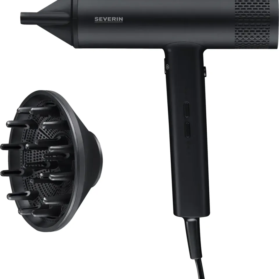 Severin HT 0170 S-Style Speed Pro föhn zwart, foto 2
