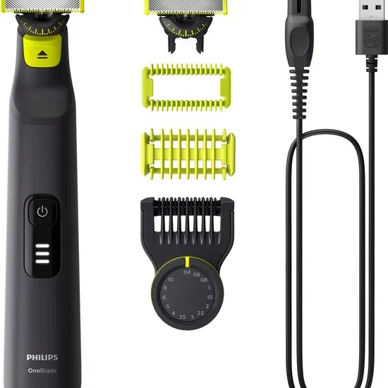 Philips OneBlade Pro 360 Face + Body - Zwart - Trimmer, scheerapparaat en styler in 1 - QP6542/15