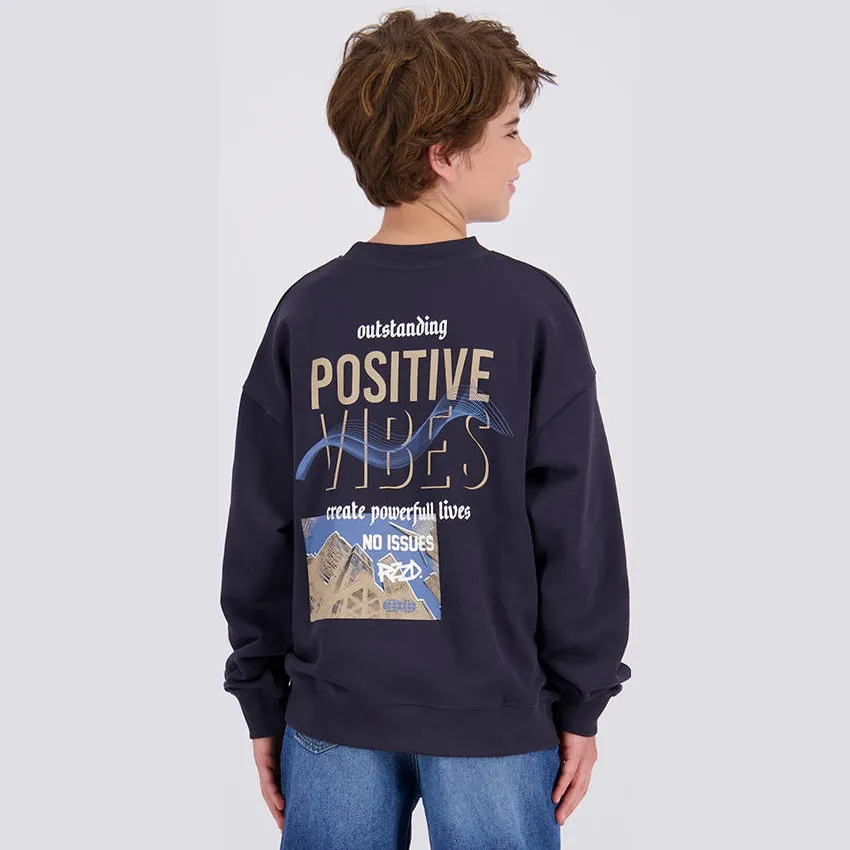Raizzed sweater met backprint - zwart, foto 5
