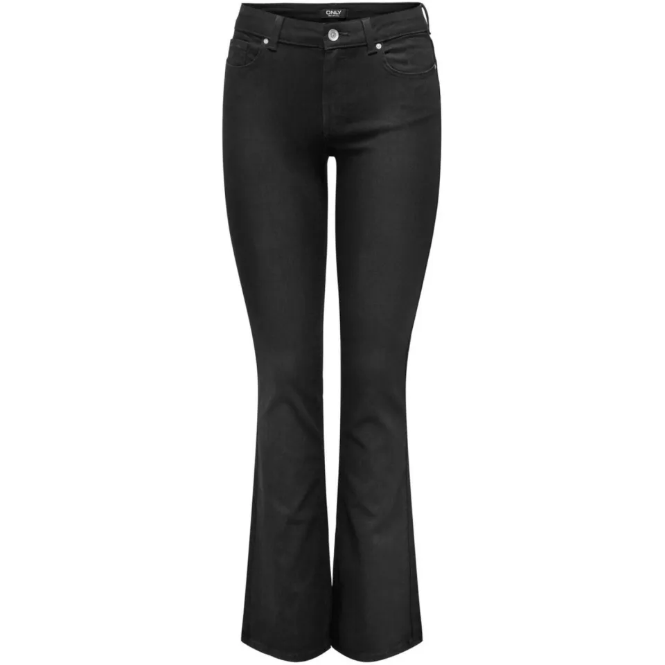 Only flared jeans ONLBLUSH black denim, foto 2