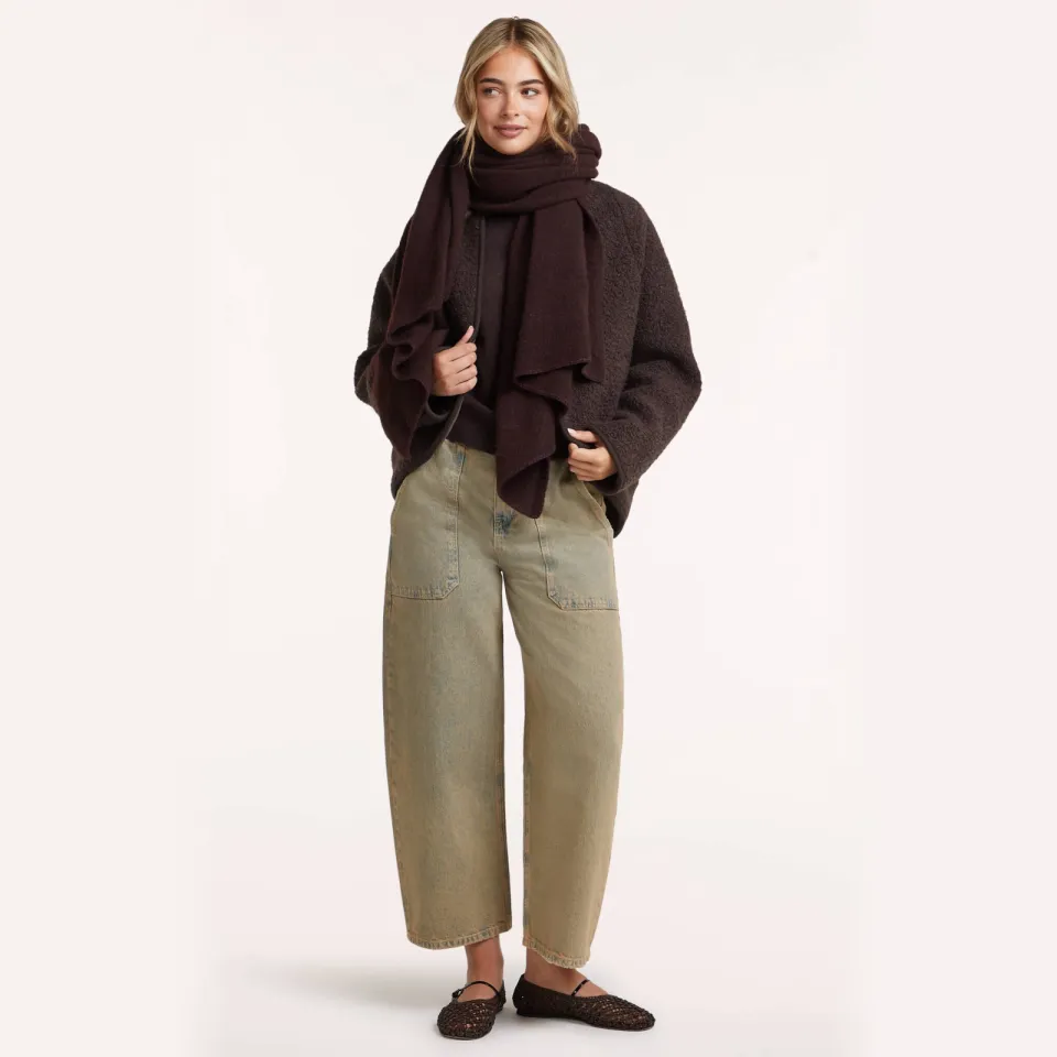 Circle Of Trust faux fur jas met wol - bruin, foto 4