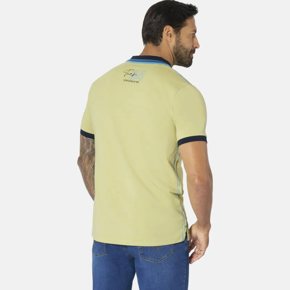 Jan Vanderstorm +FIT Collectie regular polo Plus Size TORSON lichtgroen, foto 6