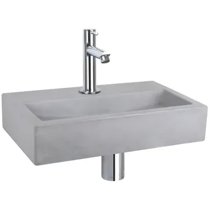 Differnz Fonteinset Mix&match Flat Beton Recht Chroom