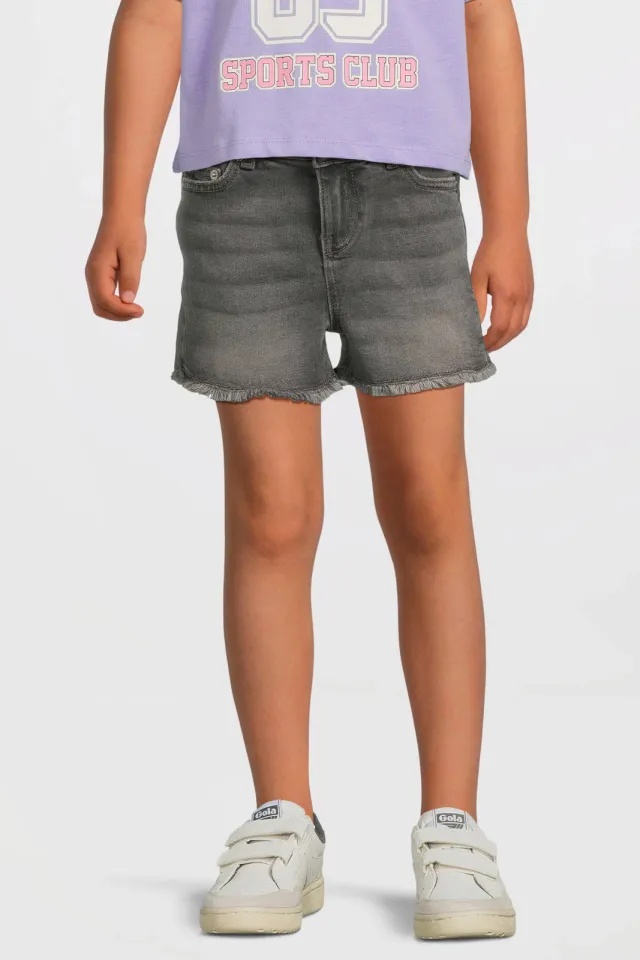 Anytime denim short grijs, foto 4