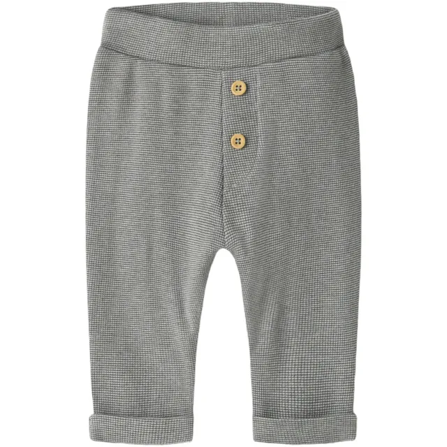 NAME IT BABY gebreide babybroek grijsgroen, foto 2
