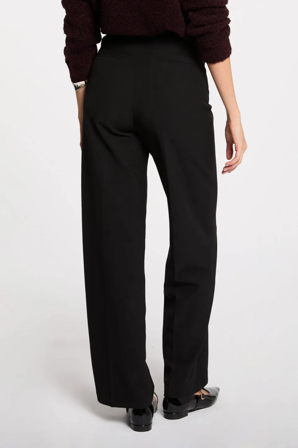 Morgan straight high waist pantalon zwart, foto 4