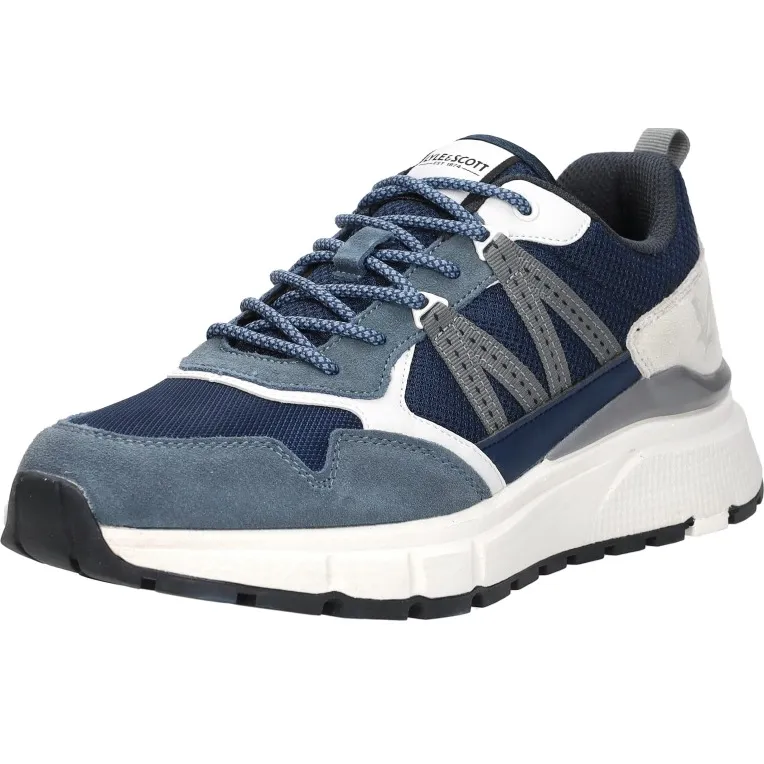Lyle & Scott Lennox lage sneakers blauw, foto 3
