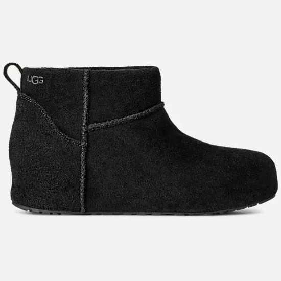 Ugg ® Classic Mini Enwrap-laars in Black, Rubber/Wol