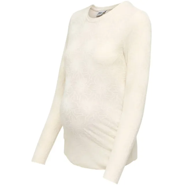 Only zwangerschaps longsleeve ecru