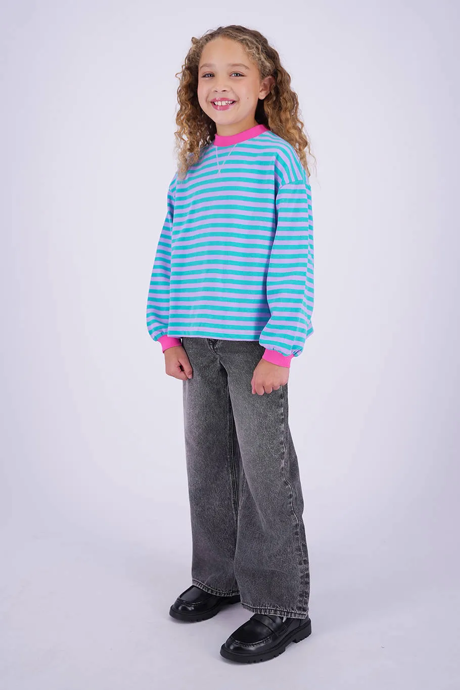 Vingino Cherry wide leg jeans - grijs denim, foto 3
