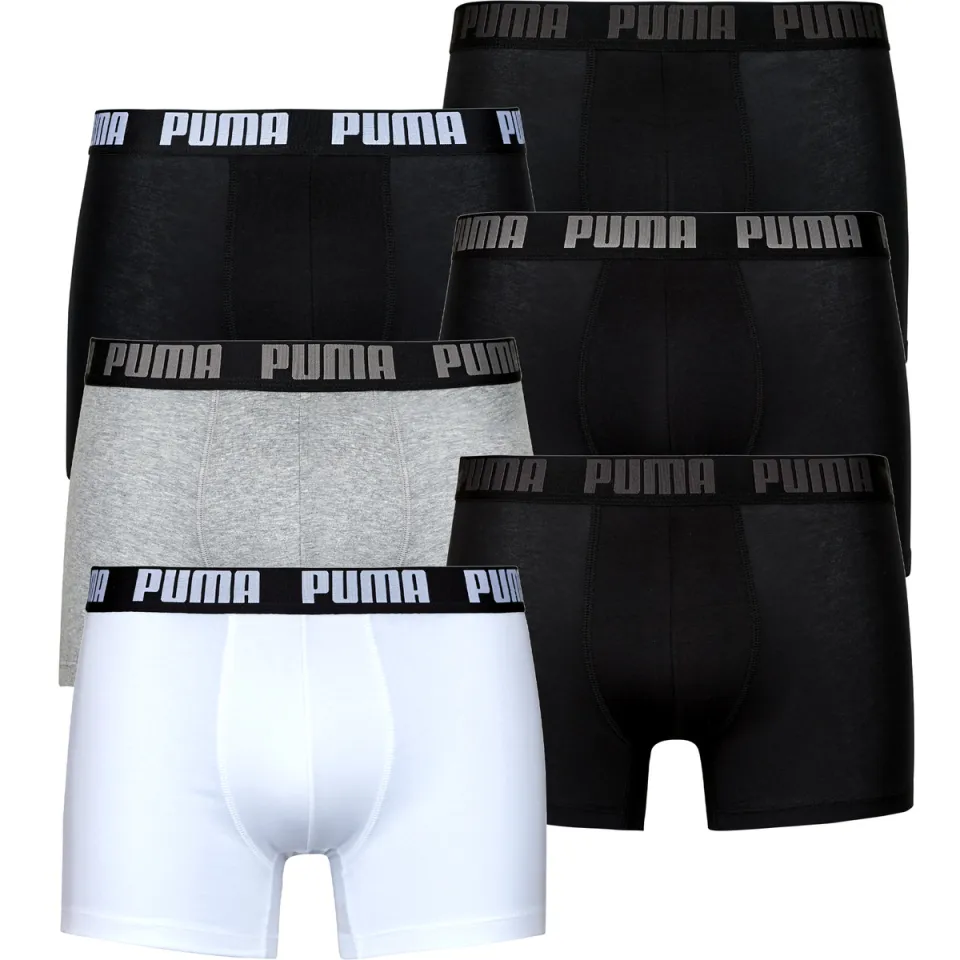 Puma Everyday boxershorts set van 6 wit Veelkleurig