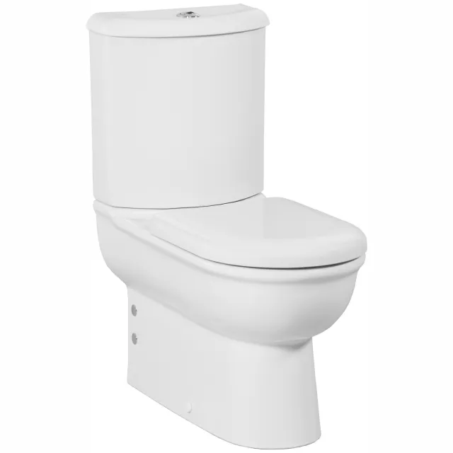 Boss & Wessing Toiletpot Staand BWS Selin Onder En Muur Aansluiting Wit