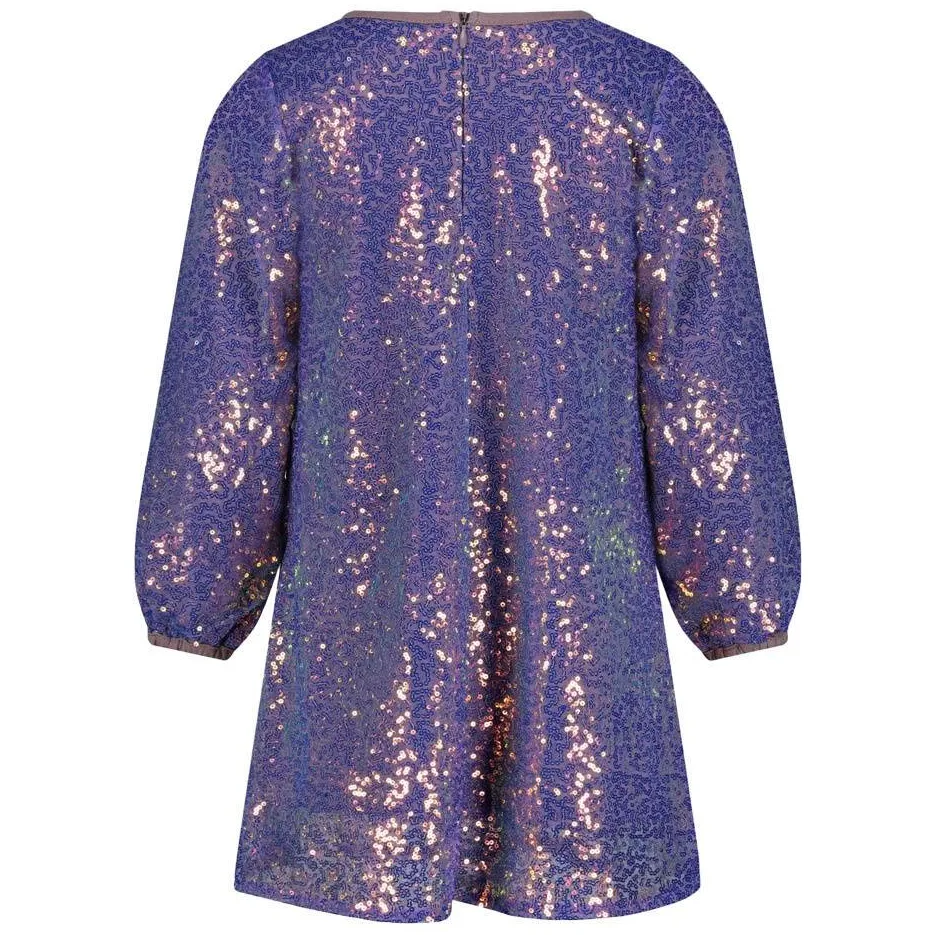 Jubel korte jurk met glitters lila, foto 5