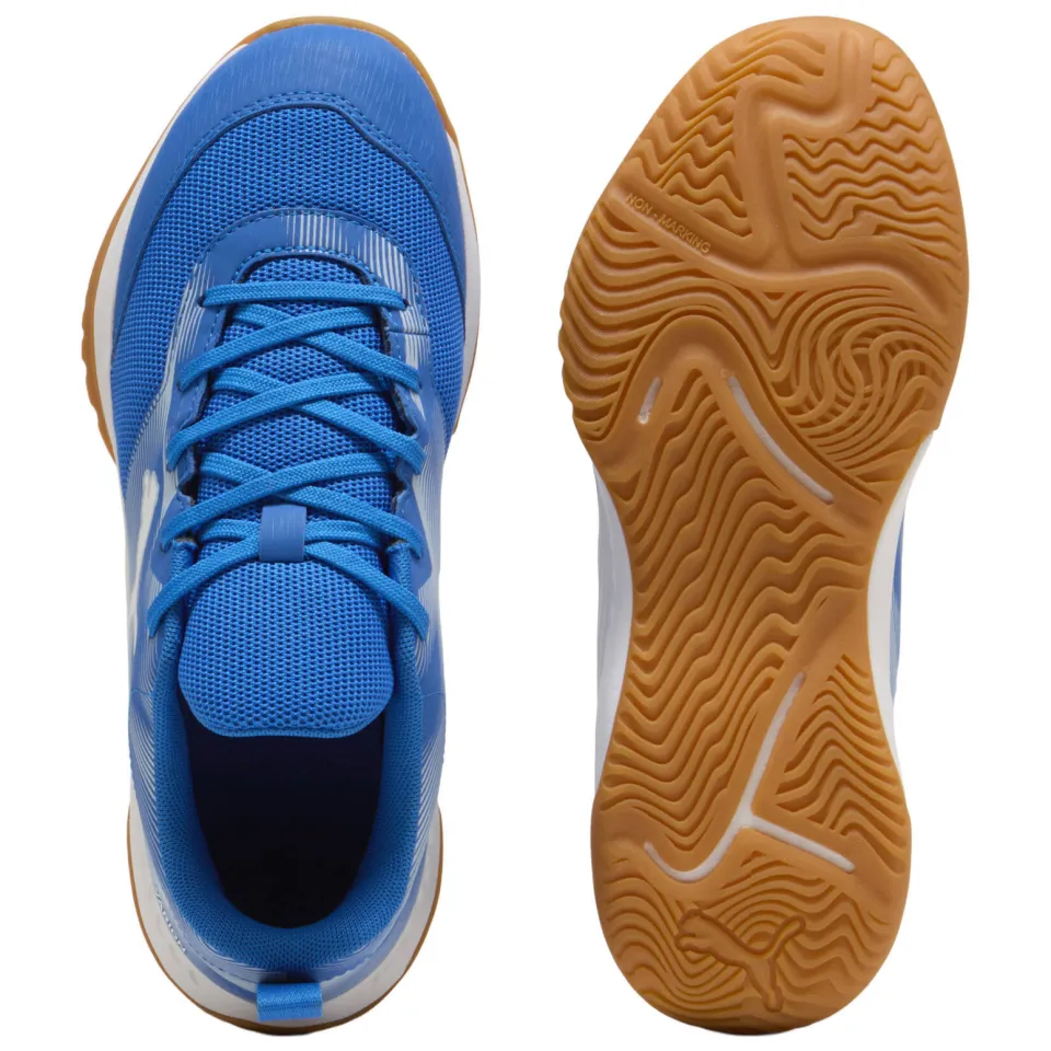 Puma Varion junior imitatieleren voetbalschoenen - kobaltblauw/wit, foto 5